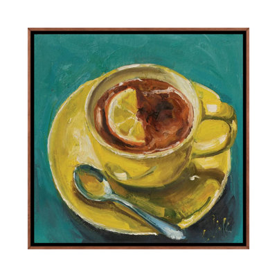 «Yellow Tea Cup», reproduction d'art sur toile encadrée