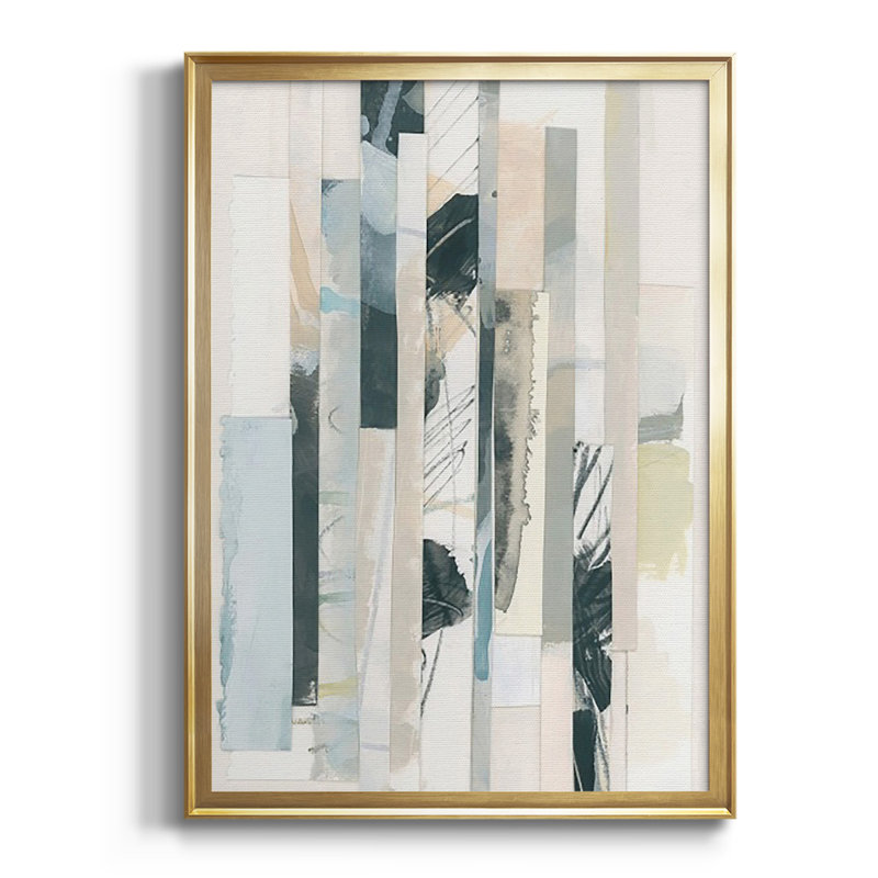Papier Strata II - reproduction de cadre photo, H 42,5 po x l 30,5 po x P 1 po, Or
