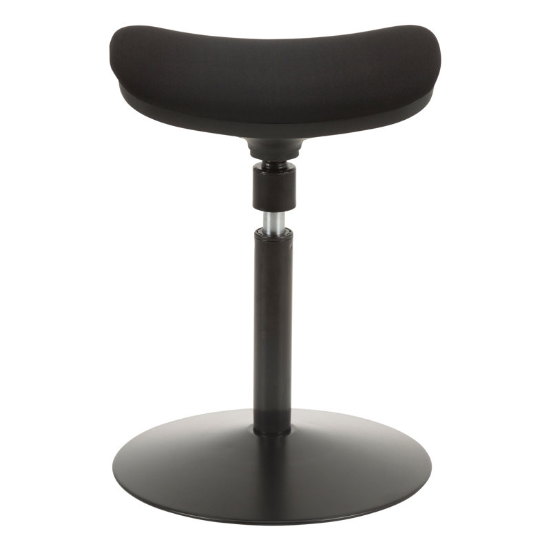 Tabouret pivotant assis-debout Roxane, Noir