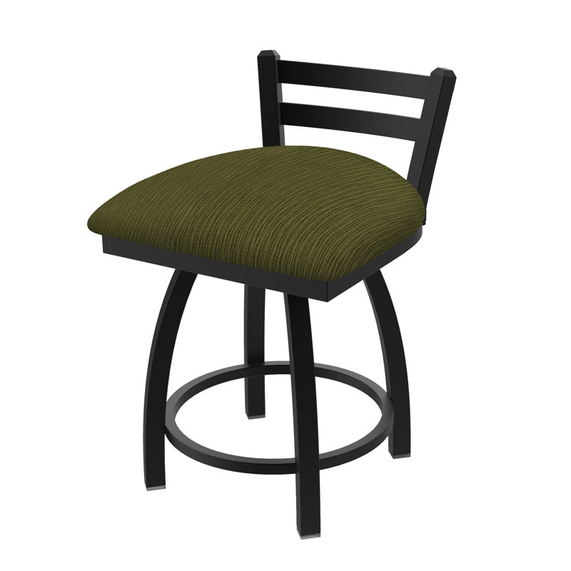 Tabouret de coiffeuse Jackie, Nickel anodisé, Tissu-graphique perroquet