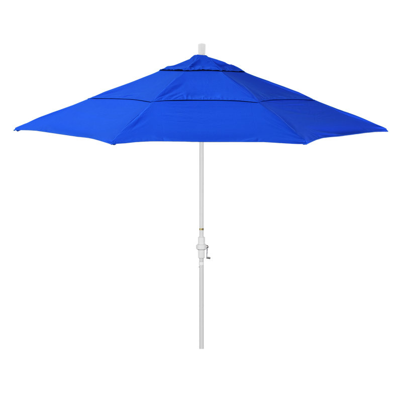 Parasol de marché Broadmeade octogonal Sunbrella, Bleu pacifique - Pacifica