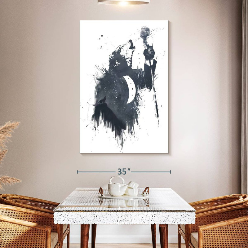 Brampt Wolf Song I, 51" H x 34" W