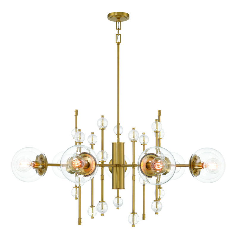 Traiton 9 - Light Dimmable Globe Chandelier
