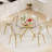 Mortie 6 - Person Glass Top Pedestal Dining Set-1449754314-1449754313