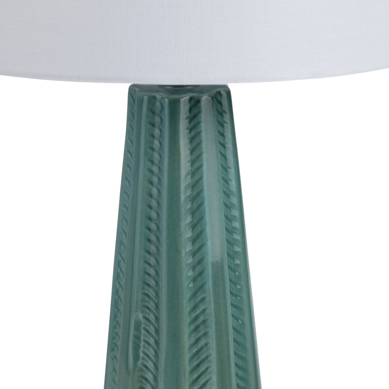 Lampe de table en céramique avec abat-jour