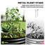 Lit de jardin surélevé, boîte à fleurs galvanisée 6 pi x 3 pi x 1 pi, noir-575339347-575339373
