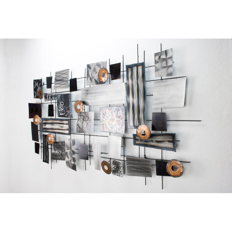 Handmade Modern Abstract Wall Decor on Metal