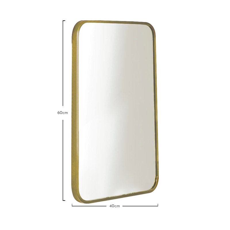 Lamesa Squoval Wall Mirror Gold, Gold