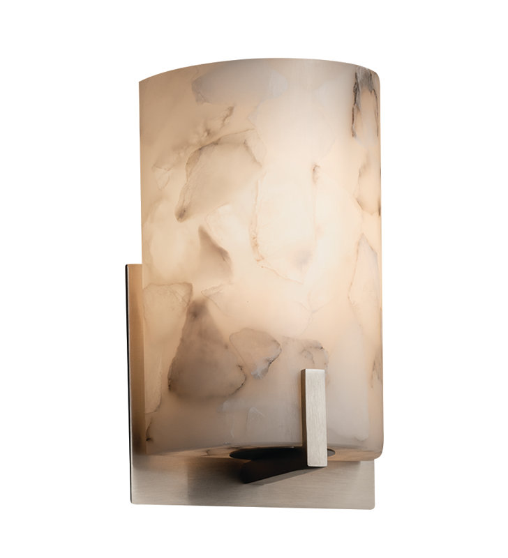 Asae LED Flush Mounted Sconce, Brushed Nickel