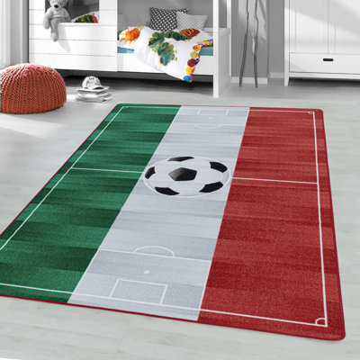 Gillies Flatweave Red/Green Rug