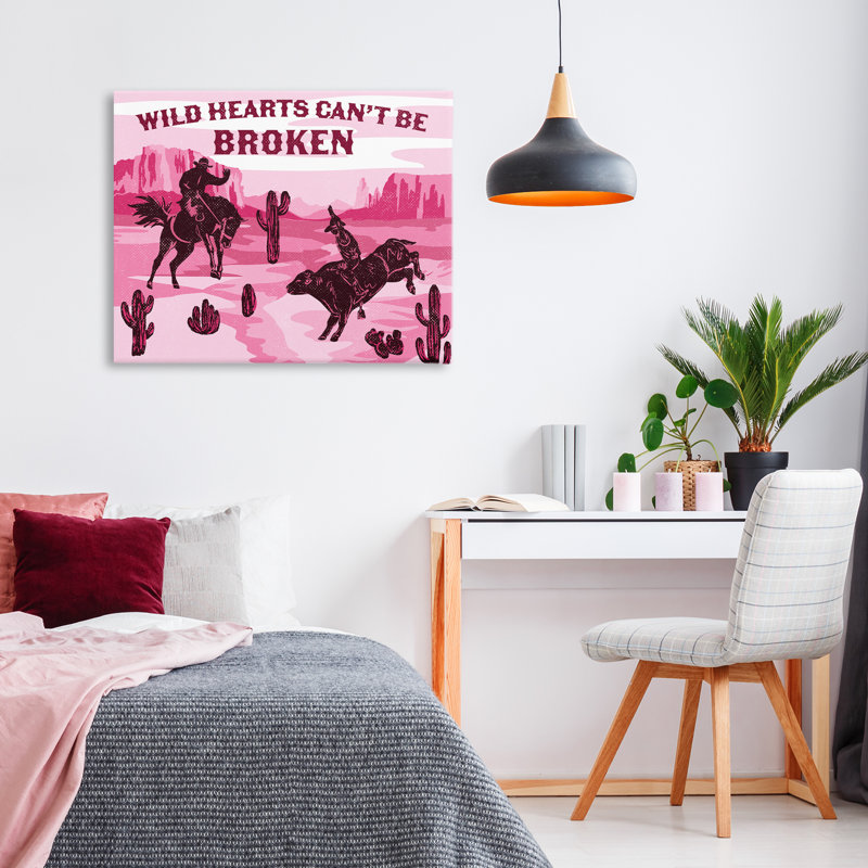 Toile brisée sauvage, cœurs sauvages, design par Diane Labombarbe, H 16 po x l 20 po