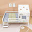 Lit maison avec toit étoilé et escalier-905709981-905709978