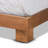 Poitra Ash Walnut Finish Platform Bed in Full Size, 32.4'' H X 57.25'' W X 81'' L-1019358380