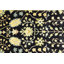 Tapis noir en laine nouvel âge 8 pi 11 po x 12 pi One-of-a-Kind