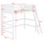 Lit mezzanine en bois avec échelle-641286630
