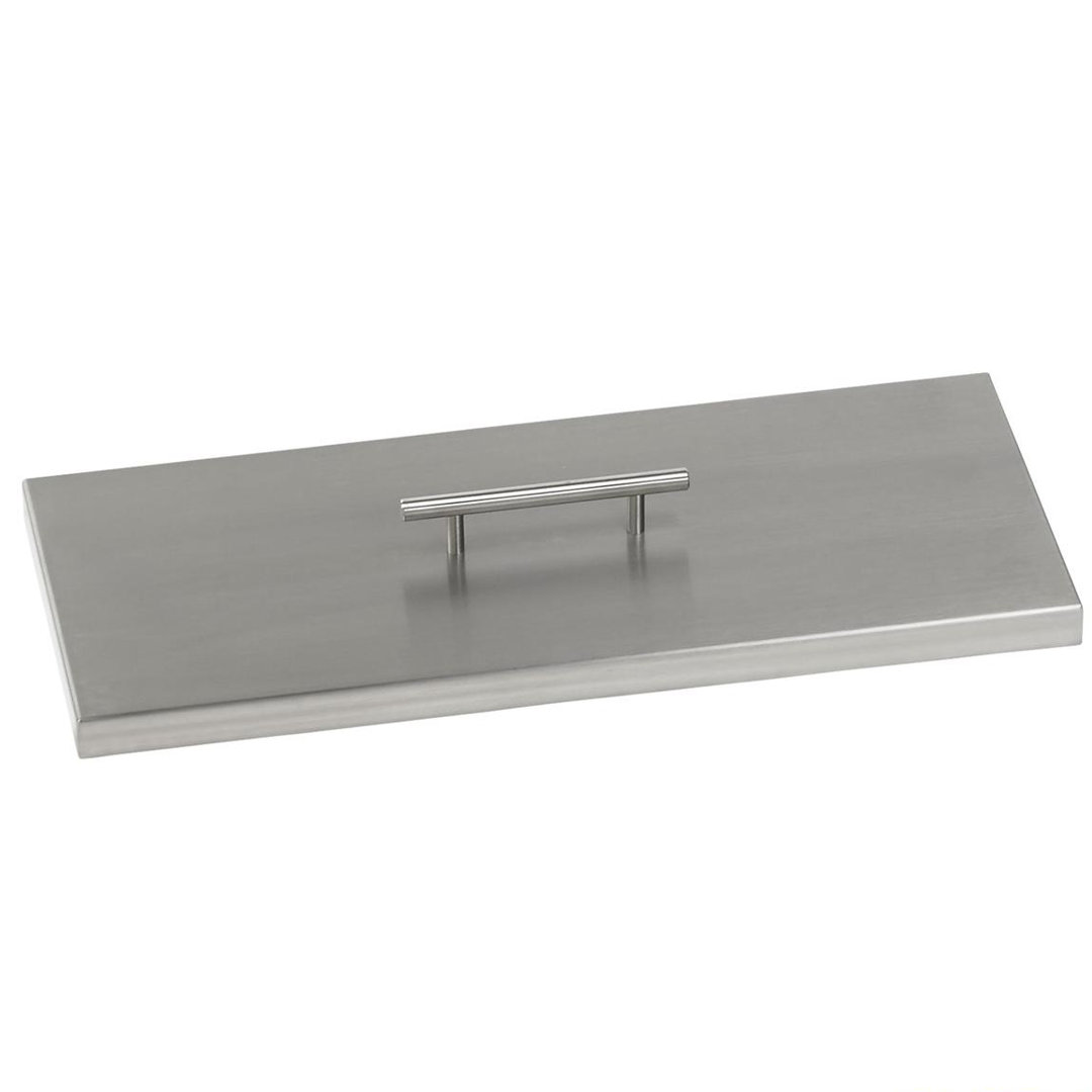Rectangular Stainless Steel Fire Pit Cover American Fireglass 