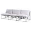 Garden Sofa Set 3 Seater Bessi Metal Green-135896514