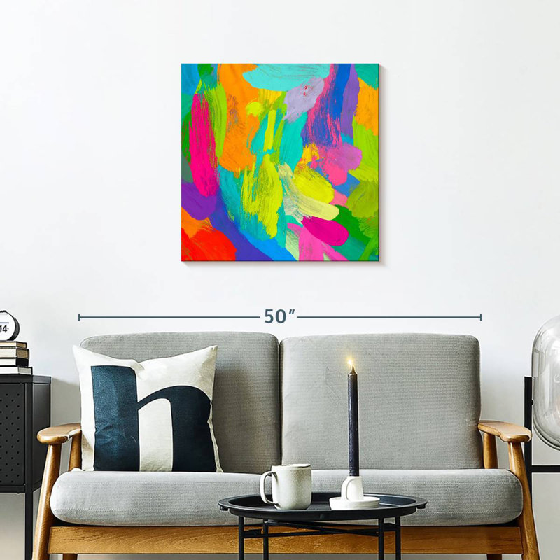 Happy Abstract, 24" H x 24" W