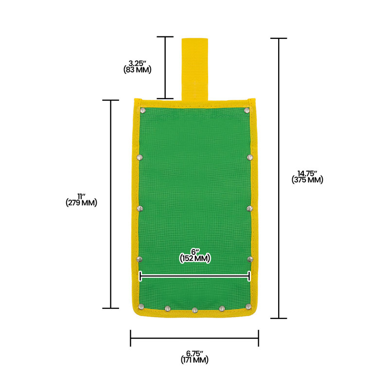Celery Knife Holster, Heavy Duty Green Canvas Single Pocket Pouch