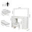 Ensemble de meuble-lavabo à 11 tiroirs Greyden avec prises intégrées-2129675392