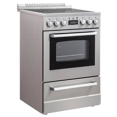 Unique Appliances Prestige 20 in. 1.6 Cu. ft. Electric Range with Convection Oven in Stainless Steel, Silver
