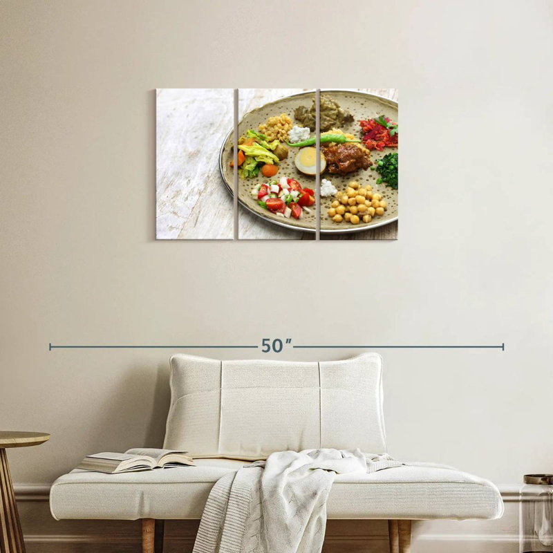 Cuisine végétarienne éthiopienne, H 20 po x l 33 po