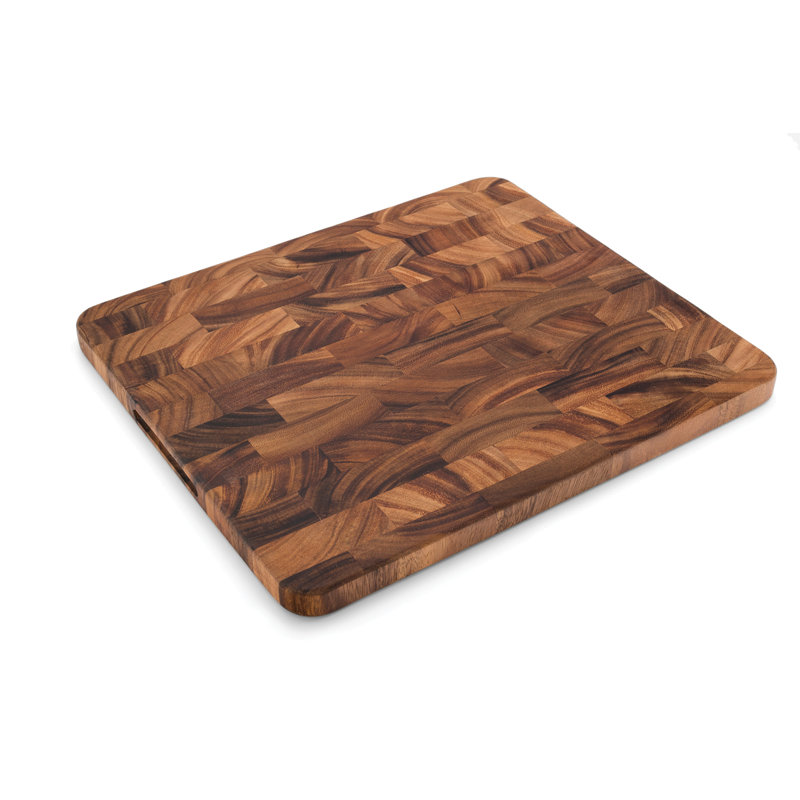 Planche à découper en bois d'acacia naturel 14 po x 16 po Ironwood Gourmet Oslo