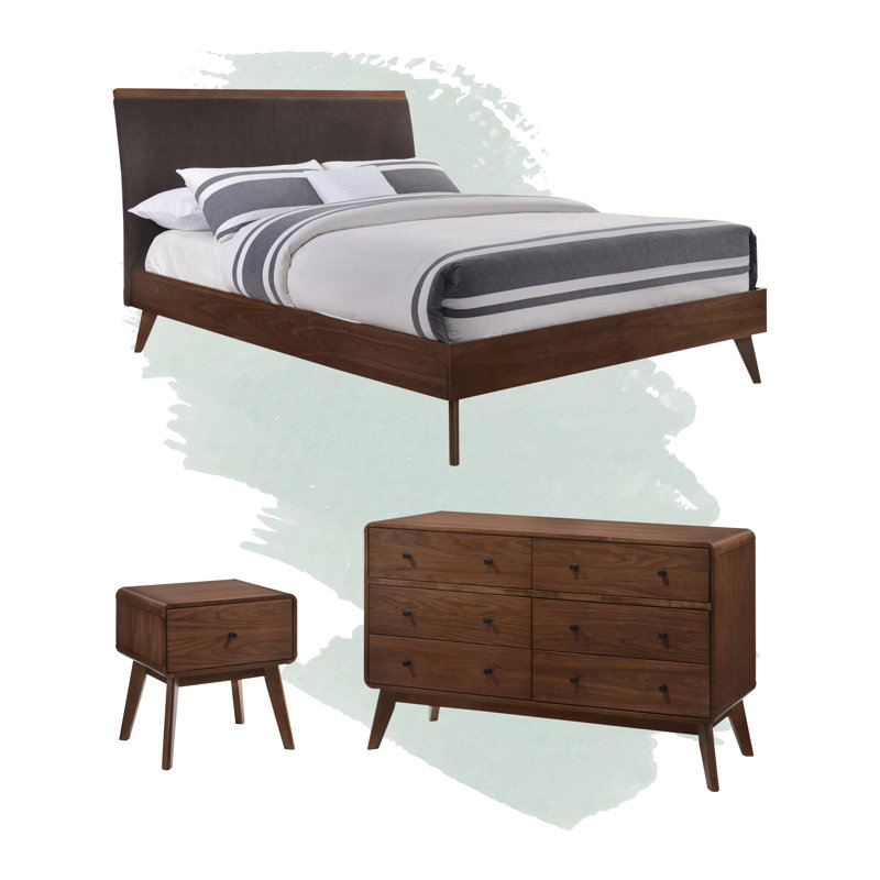 Ensemble de chambre à coucher configurable rembourrée
