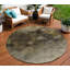 Tapis beige rond 8 po