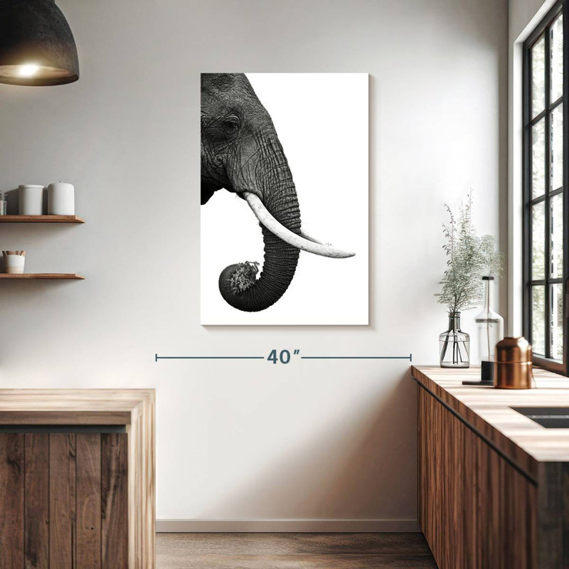 Brampt Elephant Tusk, 39" H x 26" W