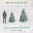 Artificial Flocked/Frosted Pine Christmas Tree-1825637956