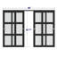 Portes coulissantes en verre givré 96 "x 80" avec trousse de quincaillerie d'installation-125591956-105304900-125591953