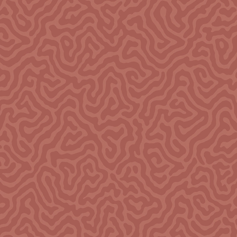 Landscape Plains Abstract Wallpaper Roll, Red