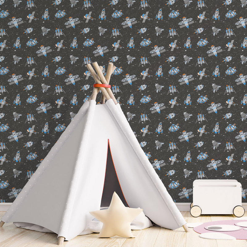 Evesham 10m x 53cm Glitter Paste the Wall Wallpaper Roll, Black/Glitter