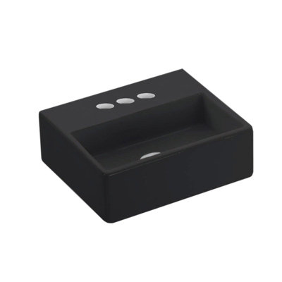 WS Bath Collections Quattro 11.2'' Ceramic Rectangular Bathroom Sink
