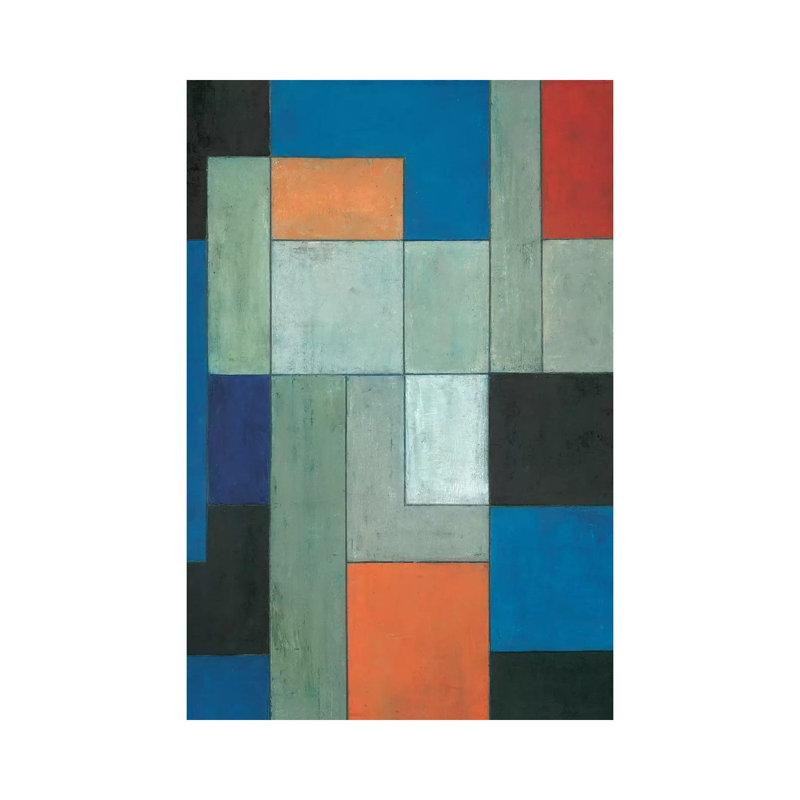 Grey Matters Blue by Stephen Cimini - Painting on Canvas, Wrapped Canvas, 101.6 cm H x 66.04 cm W x 1.91 cm D
