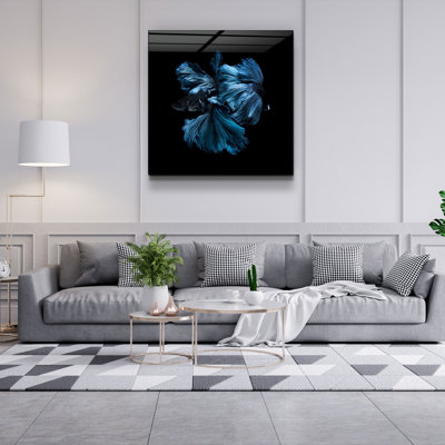 Elegant Decorative Tempered Glass Painting, 40 x 40 Inches | 100% Tempered Glass, Thickness: 0.16 Inches | UV Printing for Vibrant Colors & Durability | Perfect for Home Decor & Art Enthusiasts