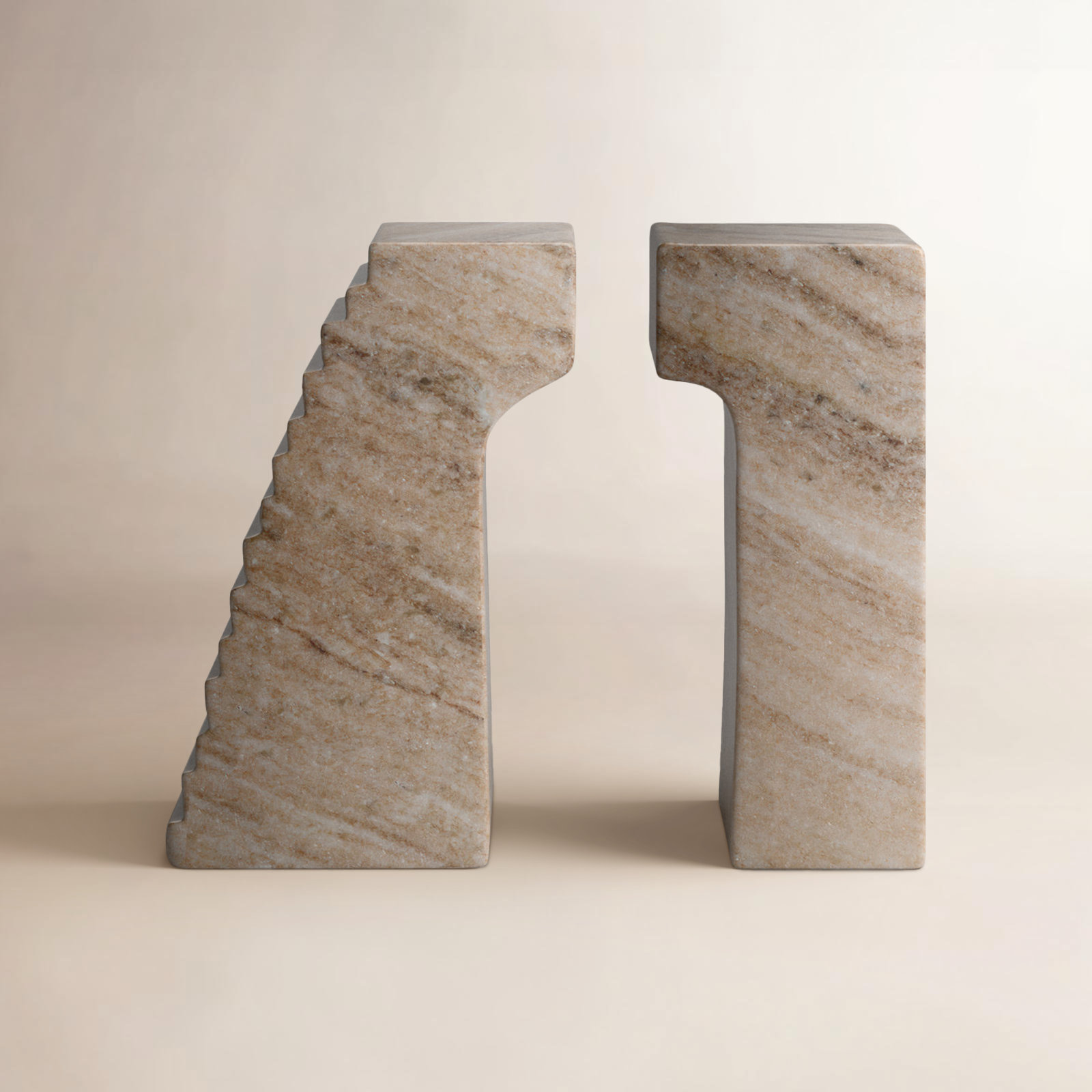 Baleine Stone Decorative Bookends