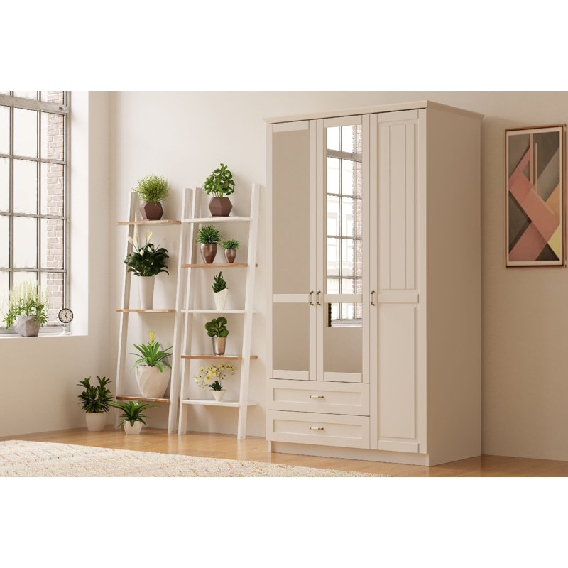 Antolin 3 Door Manufactured Wood Wardrobe