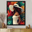  «Tropical African American Woman In Paradise II», décoration murale femme Pop Art-136038107-106106213