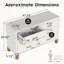 Commode double blanche à 6 tiroirs-2119540966