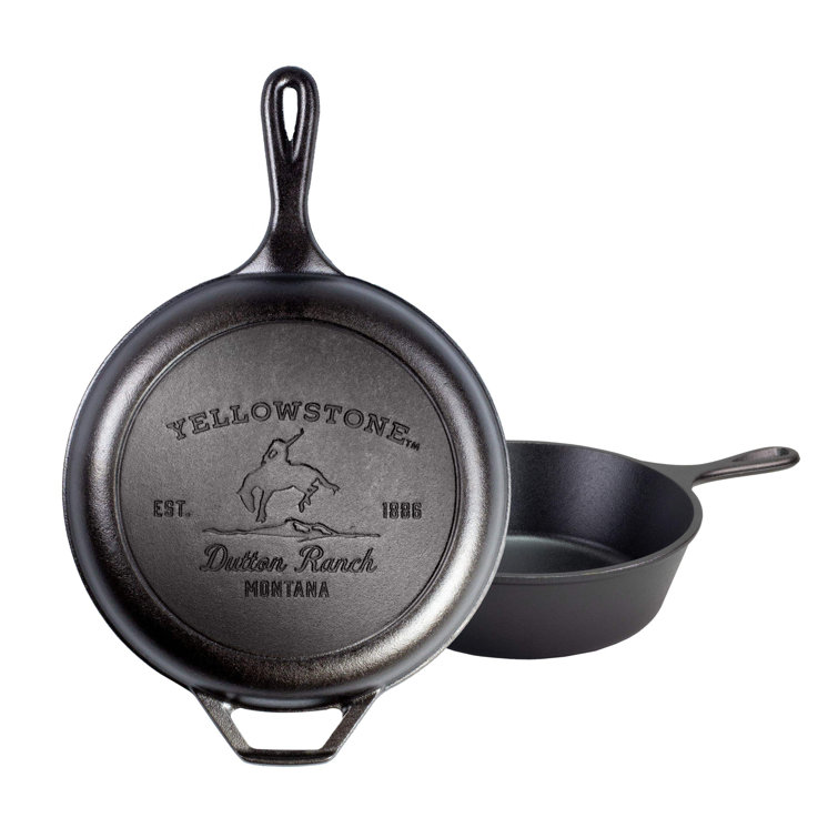 Cast Iron Cookware Lodge Yellowstone Collection Skillet 10.25 Authentic Y