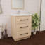 Meuble-lavabo simple 23,6 po avec plateau en acrylique Victoria-98195145