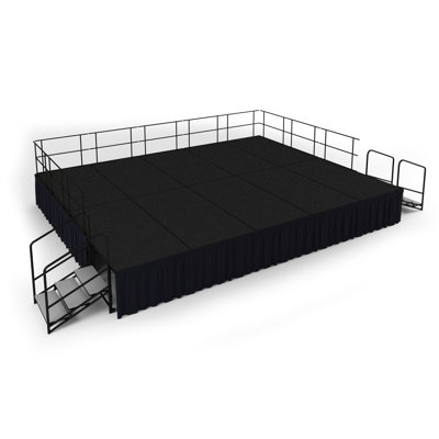 192'' L x 240'' W Carpet Surface Stage
