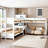 Space-saving L-shaped Bunk Bed, Solid Wood & Mdf, Multifunctional For Family