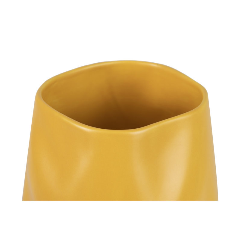 Ceramic Vase 19x19x36 Cm, Yellow