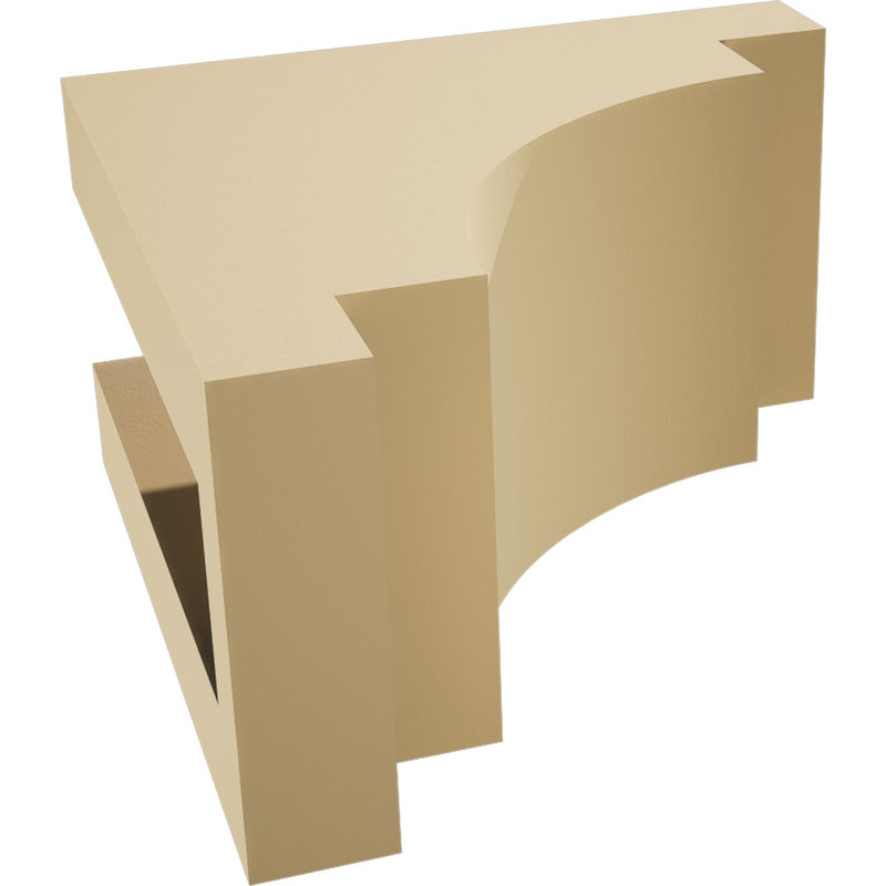 Corbeau d'uréthane méditerranéen Signature, brun clair apprêté, 10 po x 5,5 po x 10 po
