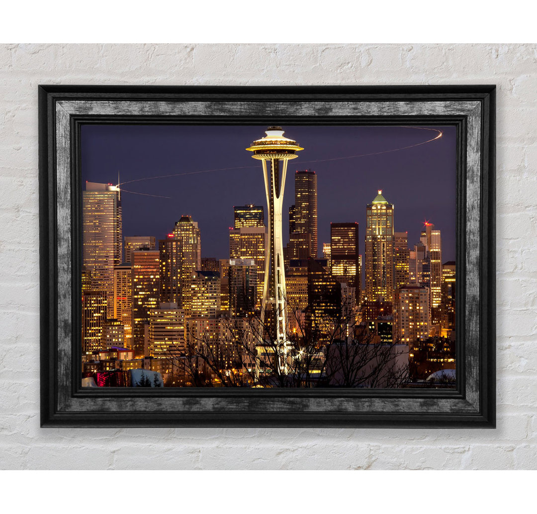 Seattle Washington - Einzelne Bilderrahmen Kunstdrucke