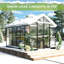 Porte de grange double en polycarbonate 2 évents Grower’s Haven-90597045
