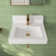 20'' x 19'' White Rectangular Vitreous China Wall Mount Bathroom Sink With Overflow